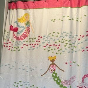 Pottery Barn Mermaid shower curtain. Excellent condition.
